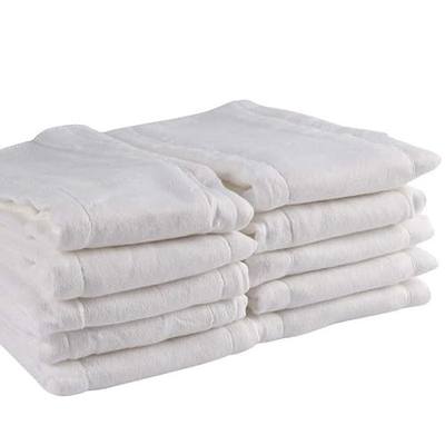 Fasoar 10 Pack Prefold Cloth Diapers, 3-Ply Cotton Baby Diaper Covers | Fits 10-35 Lbs, Newborn, Unisex, Multi-Use Baby Diapers, Washable and Reusable, Soft and Breathable, Skin Friendly
