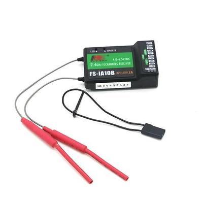 FLYSKY FS-iA10B Receiver 2.4G 10Channel PWM Output with PPM Compatible for FS I6 I10 I6S I6X Transmitter (iA10B)