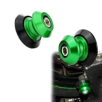 Xitomer 1 Pair M10 X1.25 Motorcycle Swing Arm Sliders Spool CNC Swing Arm Stand Screw Fit for ZX-6R 98-12 /Z1000 /Z750/ZX-9R/ZX-12R ninja250/EX250, For YZF 750/1000, FZR 1000/600R