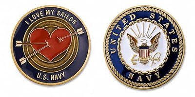 U.S. Navy I Love My Sailor Challenge Coin