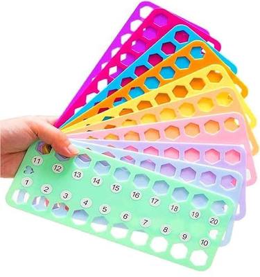 Hyamass 10Pcs Embroidery Floss Organizer Cards, Cross Stitch Thread Holder | Durable Plastic, Holds Various Thread Types, Label-Friendly Surface, Stackable For Easy Storage, Lightweight & Portable