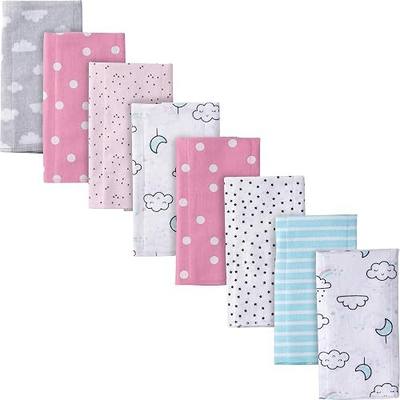 Gerber Baby Boys & Girls 8-Pack Cotton Flannel Burp Cloths