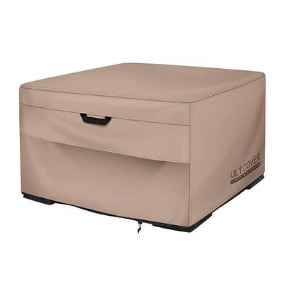 ULTCOVER Patio Fire Pit Table Cover Square 44 inch Outdoor Waterproof Fire Bowl Cover