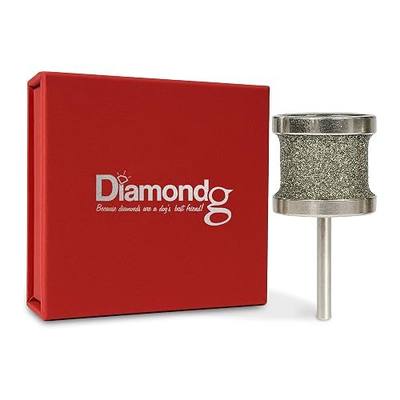Diamondg Dog Nail Grinder Bit, 1 Pack - Compatible with Dremel, Diamond Bit for Pet Nails with 60 Grit Body & 120 Grit Polishing Bowl - Ideal for Large Dogs Over 30lbs., Standard Big Casey