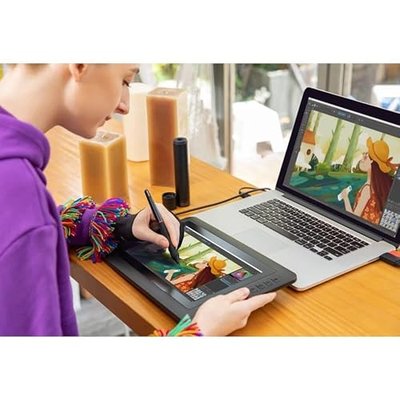 XP-PEN Artist12 11.6 Inch FHD Drawing Monitor Pen Display Graphic Monitor with PN06 Battery-Free Multi-Function Pen Holder and Glove 8192 Pressure Sensitivity