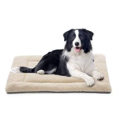 INVENHO Dog Bed Mat Comfortable Soft Crate Pad Anti-Slip Machine Washable Pad Dog Crate Pad Pet Bed for Dogs & Cats