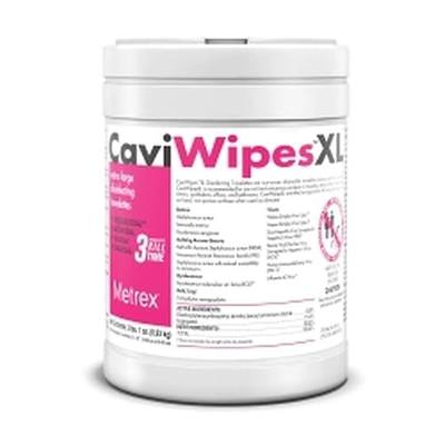 Metrex CaviWipes XL Disinfecting Towelettes – Disinfecting Wipes for Surfaces & Fixtures in Healthcare Facilities, Pre-Saturated with CaviCide – 9" x 12", 65 X-Large Wipes per Canister (Pack of 1)