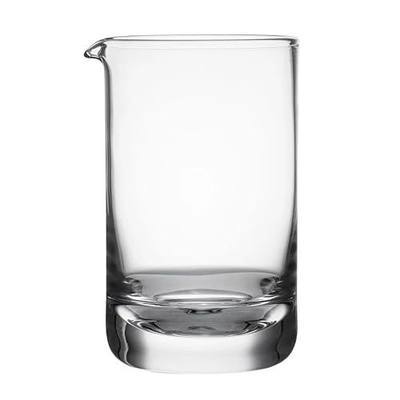 Restaurantware Bar Lux 17 Ounce Cocktail Mixing Glass 1 Hand Blown Cocktail Stirring Glass - Durable Contains No Lead Clear Crystal Glass Mixing Pitcher Weighted Bottom Versatile