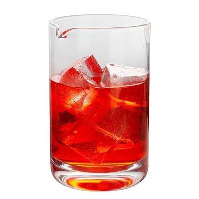 Restaurantware Bar Lux 30 Ounce Cocktail Mixing Glass 1 Hand Blown Cocktail Stirring Glass - Durable Contains No Lead Clear Crystal Glass Mixing Pitcher Weighted Bottom Versatile