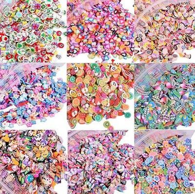 EHOPE Fruit Slices Polymer Clay Slice Fruit Nail Art Slices for Nail Art and Cellphone Decorations (5000 PCS)
