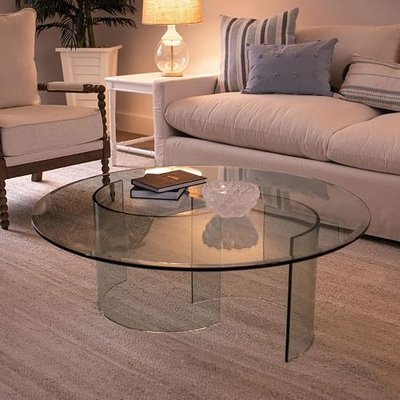 Spancraft 13" Inch Round 3/8" Thick Clear Glass Table Top with Flat Polished Edge and Tempered Glass, Replacement Glass Table Top, Great for Dining Tables, end Tables, and Outdoor Patio Table Tops or