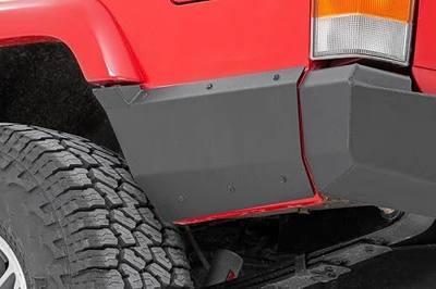 Rough Country Rear Lower Quarter Panel Armor for 97-01 Jeep Cherokee XJ - 10571