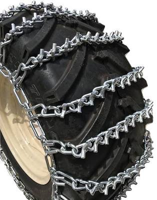 TireChain.com 26x12-12 V-Bar Tire Chains - Heavy Duty Ice Chains - Set of 2