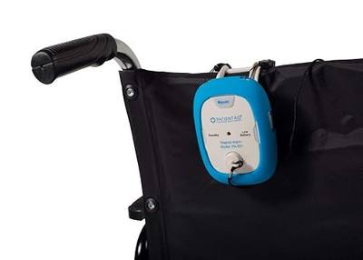 Patient Aid Bed & Chair Alarm for Elderly Dementia Fall Prevention System | Motion Sensor Pads with Alarm | 3 Ring Chimes & 3 Mounting Options | AC Adapter + 9V Battery | Wander & Fall Alert