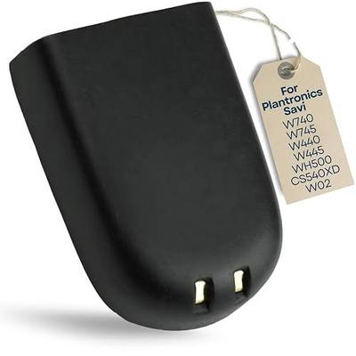 Replacement Battery 84598-01 82742-01 for Plantronics Savi W740, W745, W440, W445, WH500, CS540XD, W02 Wireless Headsets Headphones Repair