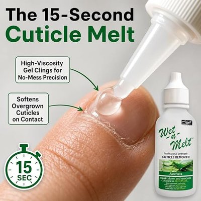 PRONAIL Cuticle Remover Gel – High-Viscosity Fast-Acting Formula for Gel & Acrylic Prep | Salon & At-Home Use | Cruelty-Free, Made in USA | 4 oz