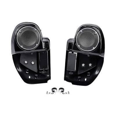 TCMT 6.5" Motorcycle Lower Fairing Speaker Box Pod Fits for Harley 2014-2024 Touring Road King Street Glide Road Glide Electra Glide 2018-2020 CVO Limited Vivid Black Air-Cooled