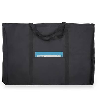 JJRING Dacron Light Weight Art Portfolio Tote Bag, 25'' x 37'' for 24'' x36'' Black Carrying Storage Case For Poster, Sketching, and Drawing