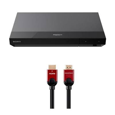 Sony Ubp X700 4K Ultra HD Blu Ray Player with Dolby Vision Plus (2 Items) | Dolby Vision and HDR10, Dolby Atmos, Hi-Res Audio, 4K Upscaling, WI-FI Streaming, Includes 6ft HDMI