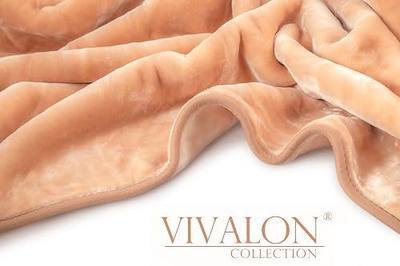 Solid Color Ultra Silky Soft Heavy Duty Quality Korean Mink Reversible Blanket 9 lbs King Peach Brown