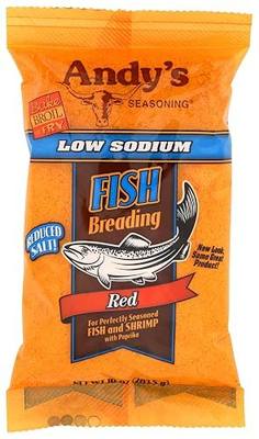 Andy’s Seasoning | Low Sodium Red Fish Breading | 10 Oz/283.5 G