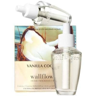 Bath and Body Works New Look! Vanilla Coconut Wallflowers 2-Pack Refills