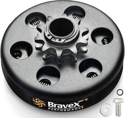Bravex Centrifugal Clutch, Go Kart Clutch 3/4" Bore 10 Tooth For #40/41/420 Chain Fun Kart Mini Bike Upgrade