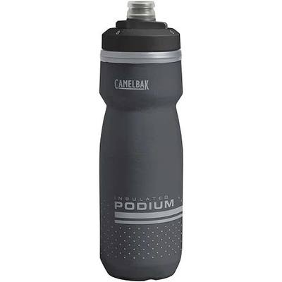 CamelBak Podium Chill Insulated Bike Squeeze Water Bottle, Cold Retention for Cycling, 21oz, Black
