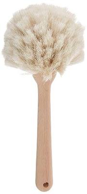 Fox Run Kitchen Brush, Natural Horsehair Fiber Dish and Glass Brush, 10" | Easily Clean Bottles & Hard To Reach Dishware | Kitchen Cleaning Essential | Natural Fiber Cleaning Brush | Dish Scrub Brush