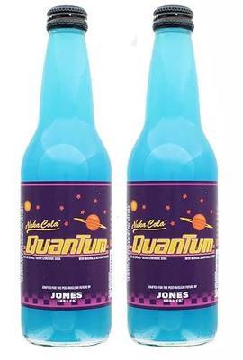 Jones Soda Co. Fallout Nuka-Cola Quantum Official Berry Flavored Nuka-Cola Soda | Bottles of 12oz | Pack of 2