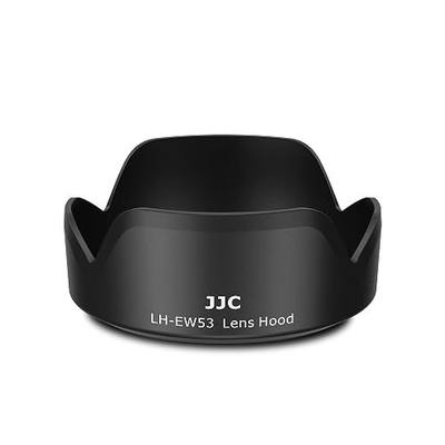 JJC Camera Lens Hood Shade for Canon EF-M 15-45mm f/3.5-6.3 is STM & RF-S 18-45mm f/4.5-6.3 is STM Lens on Canon EOS R100 R50 M50 M50 Mark II M5 M6 M6 Mark II M200 M100 Replaces Canon EW-53 Hood