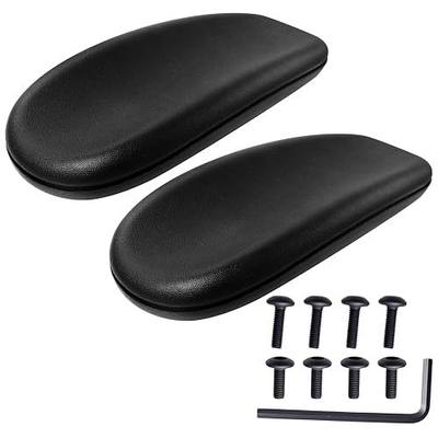 AAGUT Office Chair Arm Rest Replacement Pads 4" Wide x 10" Long Desk Armrest Cover(2 Pack),Black