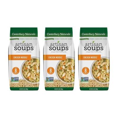 Canterbury Naturals Artisan Soup Mix, Chicken Noodle Soup Mix, Non-GMO, Makes 8 Servings, 6.5-Ounce Bag (Pack of 3)