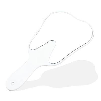 Cute Tooth Shaped Mirror - Handheld Makeup Mirror with Handle for Women & Kids - Lightweight & Smooth