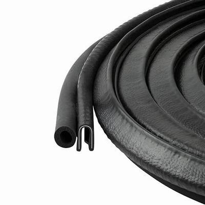 Trim Seal with Side Bulb | PVC Plastic Trim with EPDM Rubber Bulb Seal – Fits 1/16” Edge, 3/8” Bulb Seal Diameterr (20 Feet)
