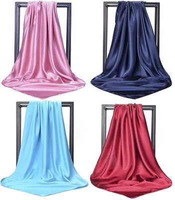 Womens Mulberry Silk Scarf - Long Satin Fashion Designer Wrap