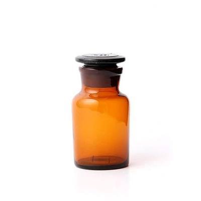 60ml Lab Amber Glass Reagent Bottle,Wide Mouth,Brown Flask With Ground Stopper