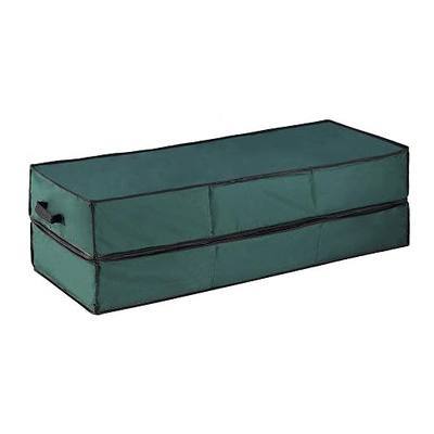 Rolling Wrapping Paper Organizer - Portable Gift Wrap Station with Storage and Organization for Holiday Gift Bags and Ribbons by Elf Stor (Green)