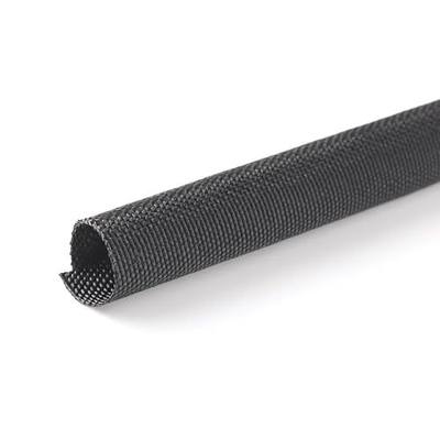 MGI SpeedWare Woven Mesh Split-Sleeve Wire Loom for High-Temperature Automotive Harness and Home Cable Management - 25 feet (1/4")