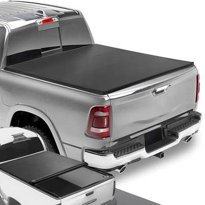 DNA Motoring TTC-RU-020 Soft Vinyl Roll-Up Tonneau Cover Compatible with 02-18 Dodge Ram 1500/19-23 Ram 1500 Classic 6.5Ft Fleetside Styleside Bed
