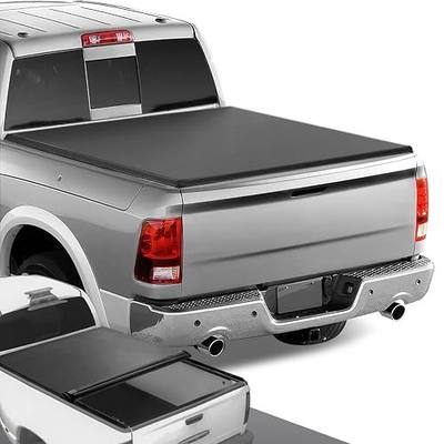 DNA Motoring TTC-RU-018 Truck Bed Soft Vinyl Roll-Up Tonneau Cover Compatible with 2009-2018 Ram 5.7Ft Fleetside Short Bed,09-18 Ram 1500, Black