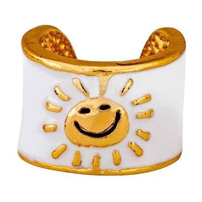 charMED Custom Stethoscope Charms - Sunshine Charm - Gifts for Nurses, Doctors, Veterinarians, Technicians, Surgeons, and Healthcare Professionals - Easy to Clean Metal - Gold Color 0.5" Ring Charm