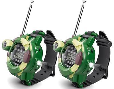 Walkie Talkies Watch, Spy Kids Toys for Boys 8-12, Cool Stuff for Boys | 7-in-1 Spy Gadgets with Walkie Talkie, Flashlight, Watch & Magnifier, Army Toy Gifts for Boys, Kids, Outdoor Games & Camping