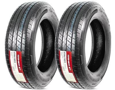 eCustomrim 2-Pack ST205/75R15 DEEP TREAD Radial Trailer Tire Load Range D | 8-Ply 2150 Lbs 205/75R15 15 Inch 205 75 15 Heavy Duty Steel Belted Tire With Curb Guard - 6 Year Warranty and Free Roadside