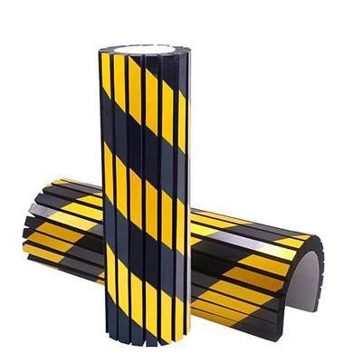 Garage Wall Protector Foam Wall Bumper Column Guard for Parking Lot 2 Pack | 15.7" x 9.8" Wall Guard, Bright Yellow & Back Reflective Warning Effect, Protect Car Door, Self-adhesive Install Easily