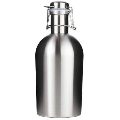 Trenton Gifts Stainless Steel Leak Proof Flip Top Growler | Holds 2 Liters!