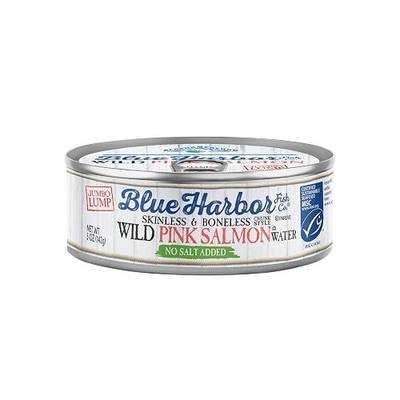 Blue Harbor Fish Co. Wild Pink Salmon in Water No Salt Added - 5 oz Can (Pack of 12)