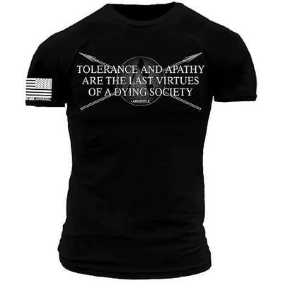 Tolerance is The Decay of Society Premium Black Athletic Fit T-Shirt