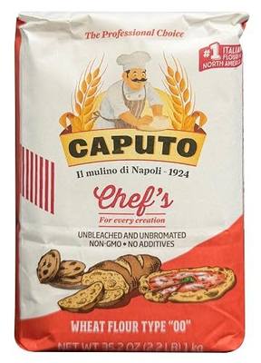 Antimo Caputo Flour"00" Chefs Flour (5 Pack) Each 1 Kilo (2.2 Pounds) Bags, Il Mulino di Napoli, Pizza Flour