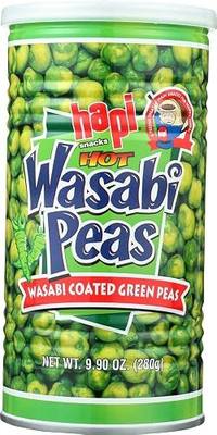 Hapi Snacks Wasabi Peas, Hot, 9.9 Oz (Pack of 3)